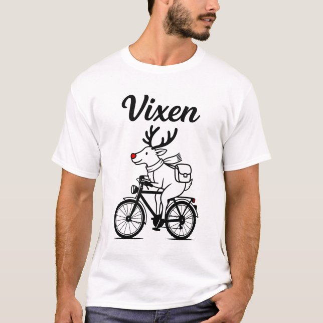 Camiseta Vixen El Reno en Bicicleta (Anverso)