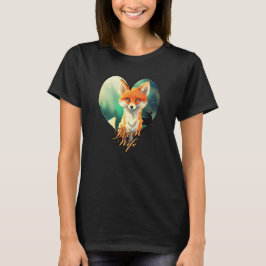 Camiseta Vixen Wife zorro lindo con silueta de ciervo