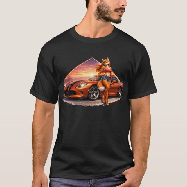 Camiseta Vixena Víbora Atardecer (Anverso)