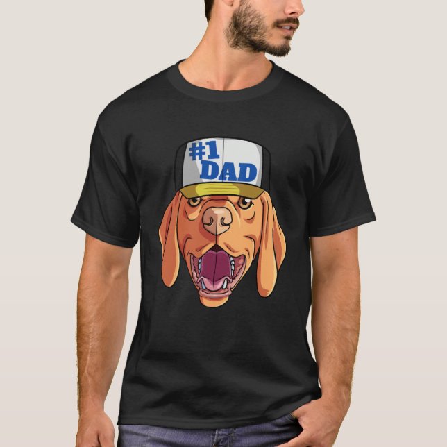 Camiseta Vizsla 1 Dad Father's Day (Anverso)