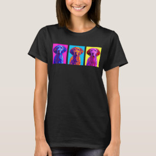 Camiseta Vizsla Artistic Colorday Cumpleaños Para Los Niños
