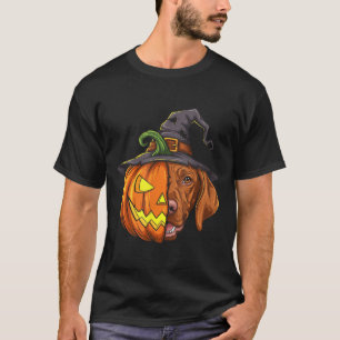 Camiseta Vizsla Calabaza Jack O Lantern Halloween niños hom