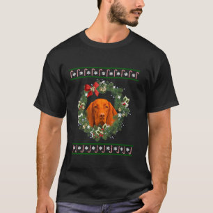 Camiseta Vizsla Christmas Tree Dog Santa Xmas Tee Pajamas L