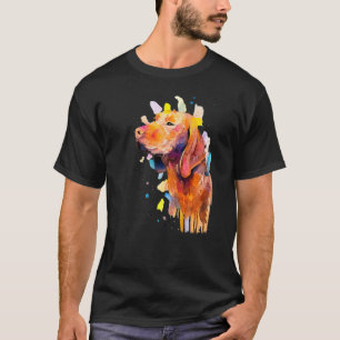 Camiseta Vizsla Colorido Cumpleaños Para Los Niños Adolesce