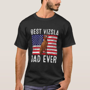 Camiseta Vizsla Dad Usa La Bandera Estadounidense Vizsla Du