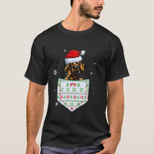 Camiseta Vizsla divertida en tu Pocket Santa Hat Feo Christ