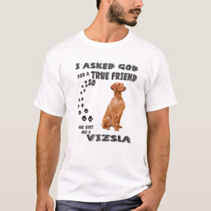 Camiseta Vizsla Dog Cita A Mamá Papá Vestido, Cuidado Hú