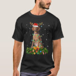 Camiseta Vizsla Dog Lover Reindeer Santa Hat Vizsla Christm<br><div class="desc">Vizsla Perro Lover Lover Reindeer Santa Hat Vizsla Navidades En Camisa</div>