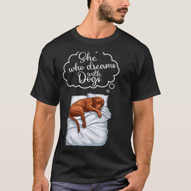 Camiseta Vizsla Dog Nightgown Pajama  (Anverso)