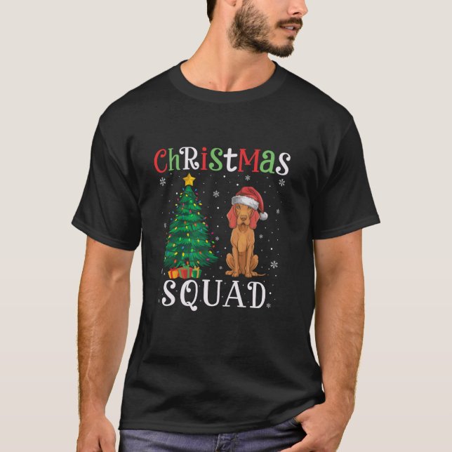 Camiseta Vizsla Dog Squad niños Chicas árbol de Navidad Li (Anverso)