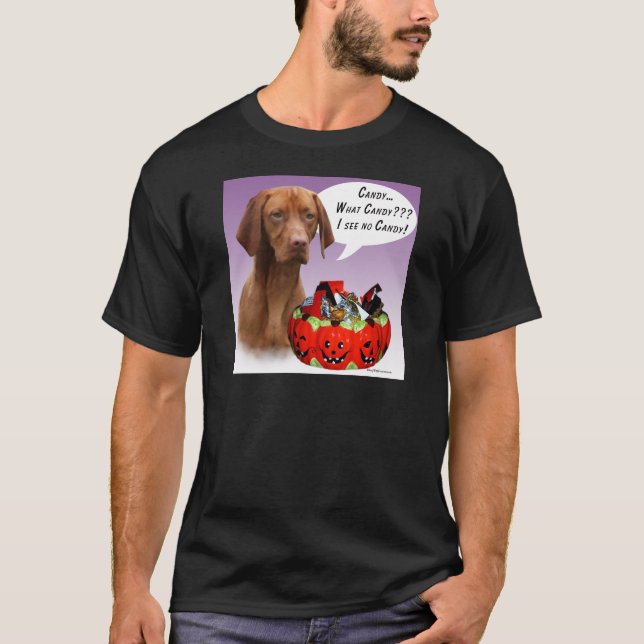 Camiseta Vizsla Halloween Candy (Anverso)