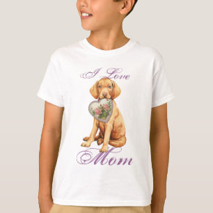 Camiseta Vizsla Heart Mom