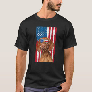Camiseta Vizsla Para Hombres Niños Retro Vizsla Perro Estad