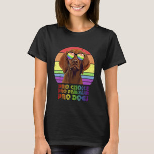 Camiseta Vizsla Pro Choice Pro Feminismo Pro Perros Lgbtq F
