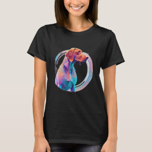 Camiseta Vizsla Vaporwave Retrowave Estética