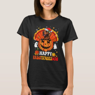 Camiseta Vizslas Dog Happy Hallothanksmas Halloween Thanksg