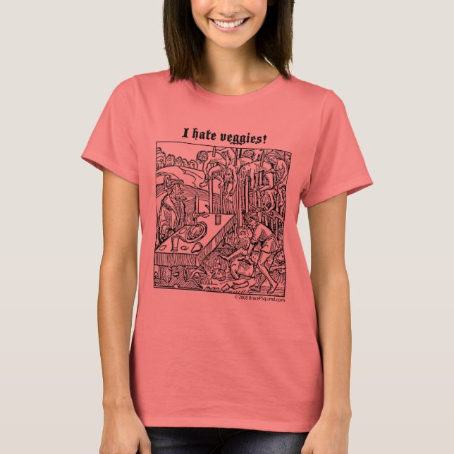 Camiseta Vlad: "¡Odio a los vegetales!" (Anverso)