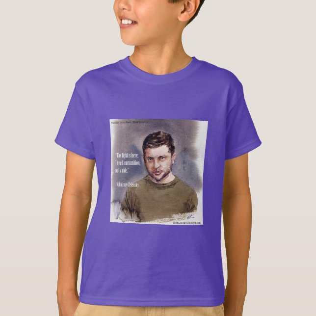 Camiseta Vlad Zelensky & Ammunition Quote  T-Shirt (Anverso)