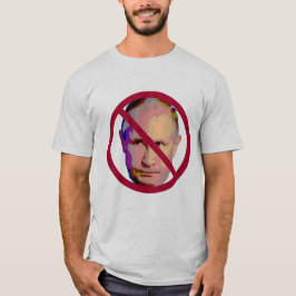 Camiseta Vladimir Putin no permite el círculo rojo y el rec