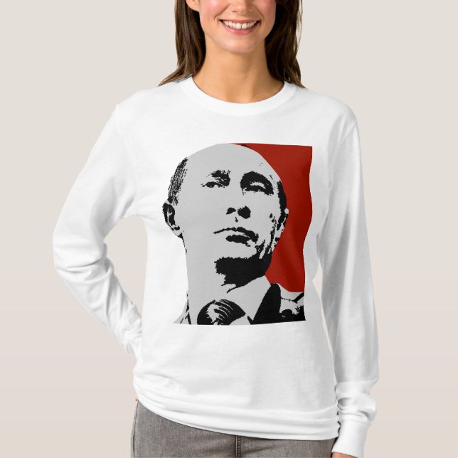 Camiseta Vladimir Putin rojo (Anverso)