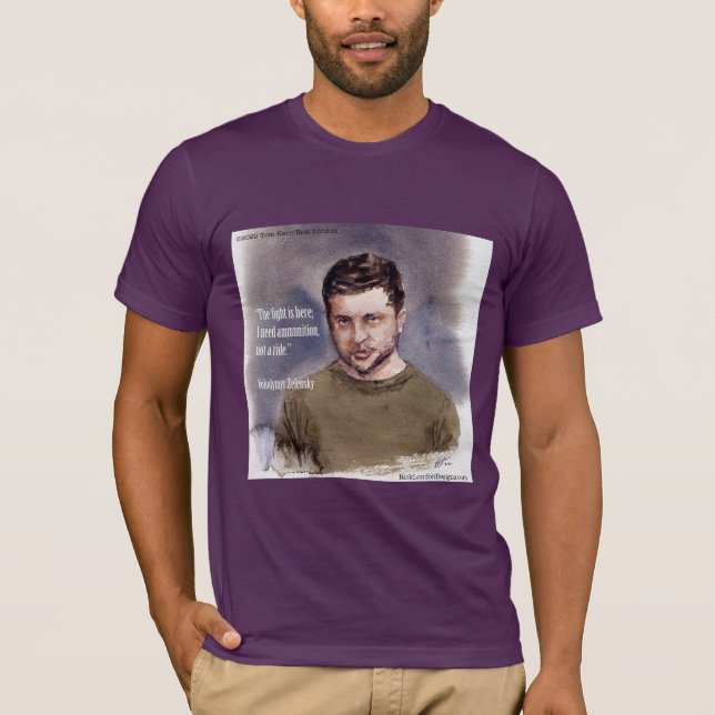 Camiseta Vladímir Zelensky y la calidad de las citas de mun (Anverso)
