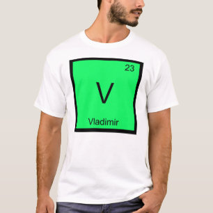 Camiseta Vladimiro Nombre Química Elemento Tabla Periódica