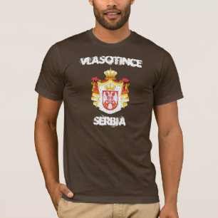 Camiseta Vlasotince, Serbia con escudo de armas