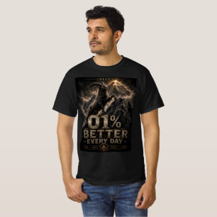 Camiseta VLLC 1% Better Every Day Mountain Goat Motivation