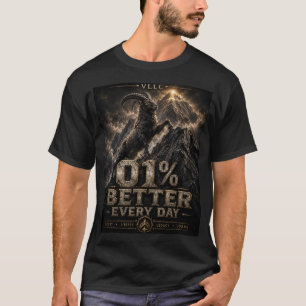 Camiseta VLLC 1% Better Every Day Mountain Goat Motivation