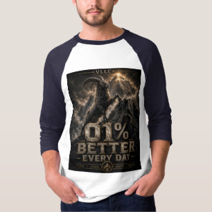 Camiseta VLLC 1% Better Every Day Mountain Goat Motivation