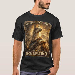 Camiseta VLLC Orgullosamente Argentino Llama Mate Patriotic