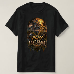 Camiseta VLLC Play The Long Game Motivation Crocodile Graph