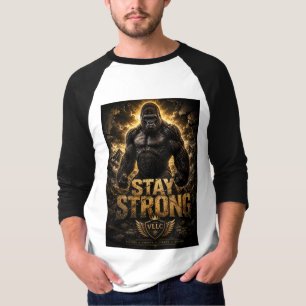 Camiseta VLLC Stay Strong Bodybuilding Silverback Gorilla G