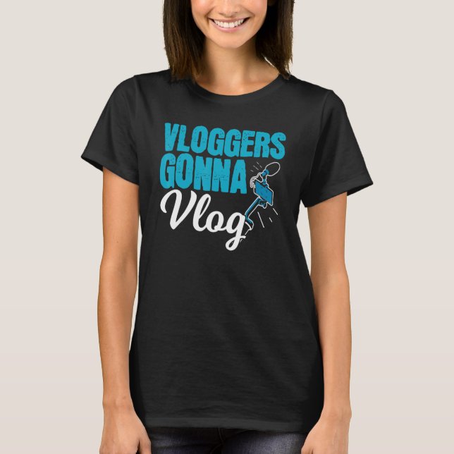 Camiseta Vloggers Vlog Social Media Content Creator V (Anverso)