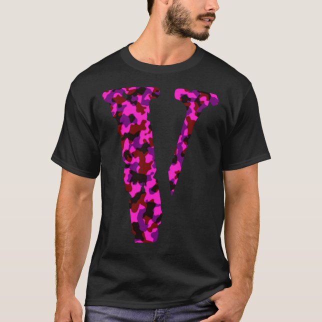 Camiseta Vlone Military Pink   (Anverso)