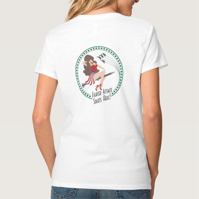 Camiseta VMFAT-101 "ataque de cazas comienza aquí" a Janice (Reverso)