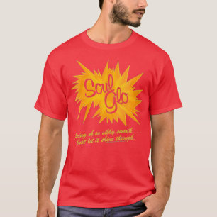 Camiseta VNeck, el logotipo de Soul Glo de las mujeres en E