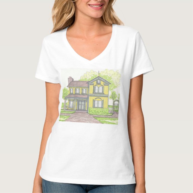 Camiseta Vneck FarmHouse (Anverso)