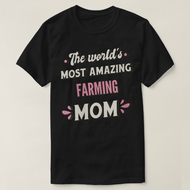 Camiseta VNeck, la madre agricultora más asombrosa del mund (Diseño del anverso)