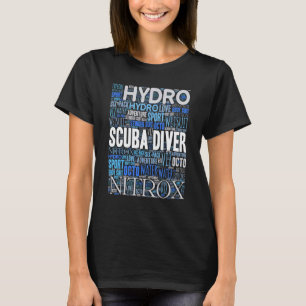 Camiseta Vocabulario de términos de buceo de buzo certifica