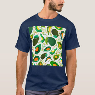 Camiseta Vocado verde fresco aislado en fondo blanco