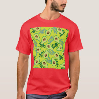 Camiseta Vocado y hojas en verde claro