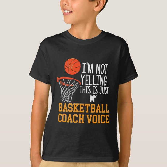 Camiseta Voces del entrenador de baloncesto (Anverso)