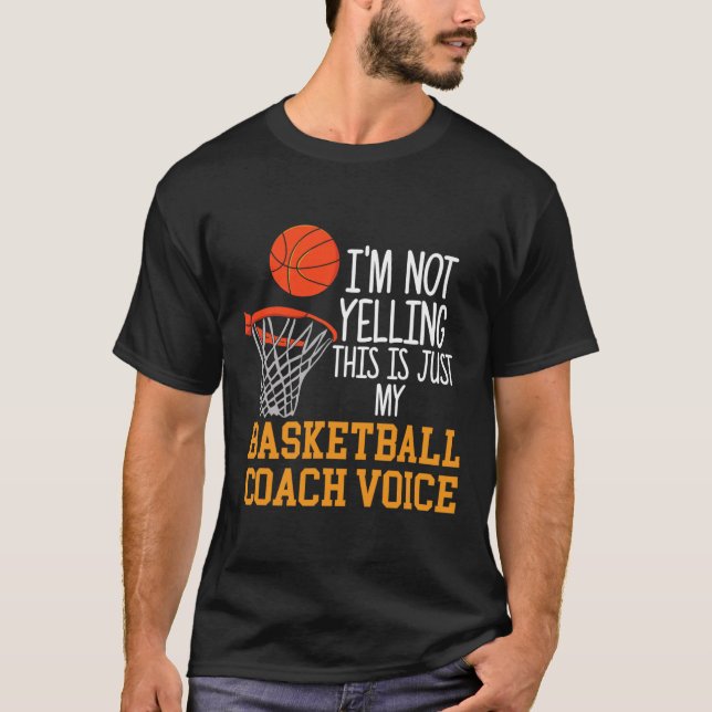 Camiseta Voces del entrenador de baloncesto (Anverso)