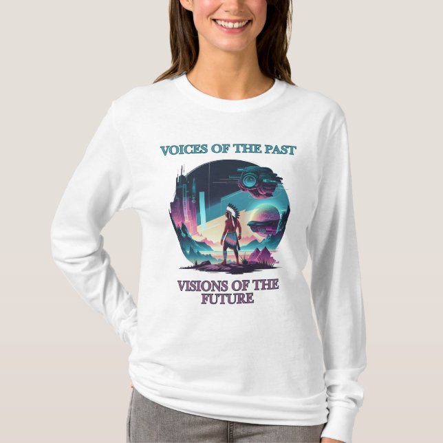 Camiseta Voces del pasado, visiones del futuro (Anverso)
