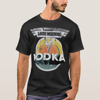 Camiseta Vodka de consumición de la buena mañana del regalo