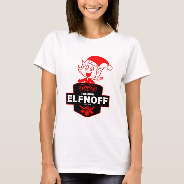 Camiseta Vodka divertido de Navidad (Anverso)