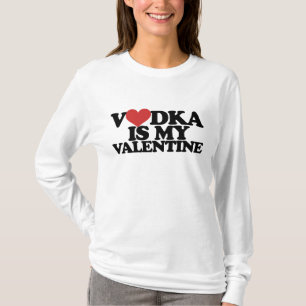 Camiseta Vodka es mi San Valentín