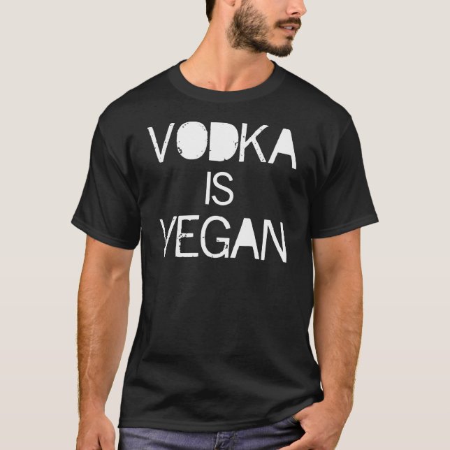 Camiseta Vodka es Vegan (Anverso)