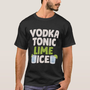 Camiseta Vodka Tonic Lime Ice Alcohol Cocktail Py